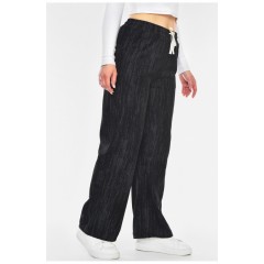 Штани жіночі чорного кольору з принтом 200009L