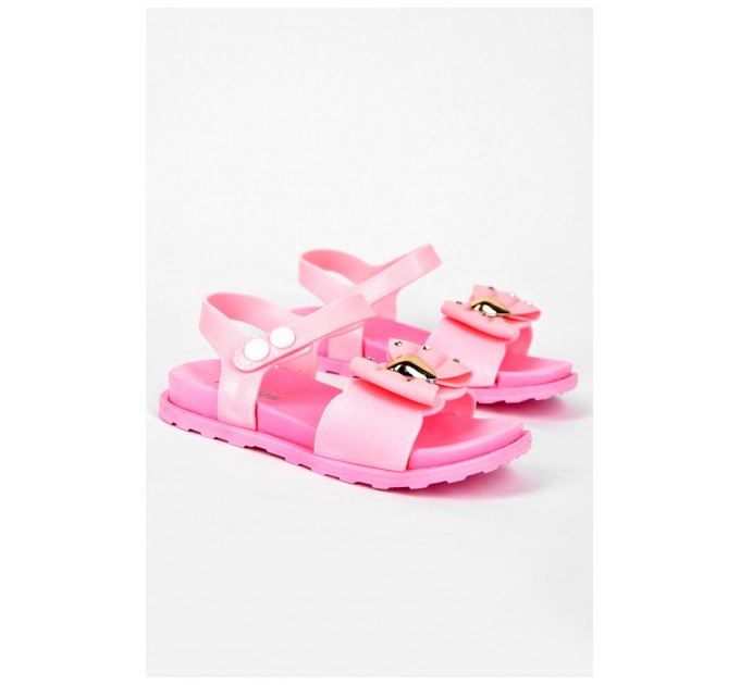 Босоніжки дитячі для дівчинки світло-рожевого кольору 200067L