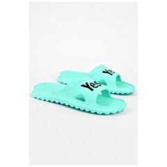 Шльопанці піна жіночі м`ятного кольору 200105L