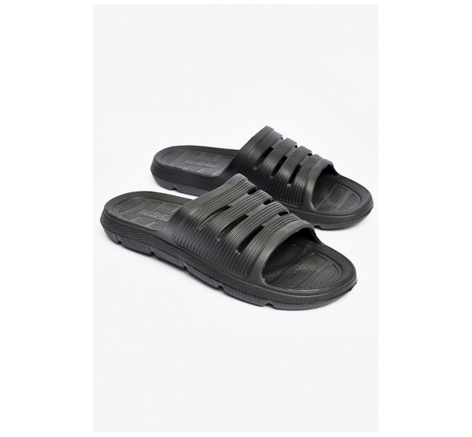 Шльопанці піна чоловічі чорного кольору 200553L