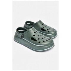 Кроксы мужские темно-зеленого цвета 200576L