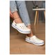 Кроксы женские белого цвета 200577L