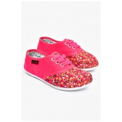 Мокасини дитячі рожевого кольору текстиль 200667L