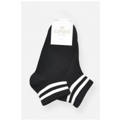 Шкарпетки жіночі демісезонні спортивні чорного кольору 200796L