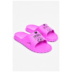 Шльопанці піна жіночі кольору фуксії 201086L
