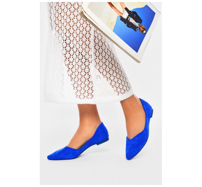 Балетки жіночі синього кольору 201164L