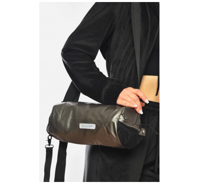 Сумка женская спортивная серого цвета 201260L