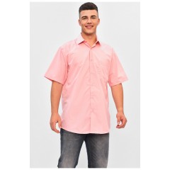 Рубашка мужская батальная пудрового цвета 201453L