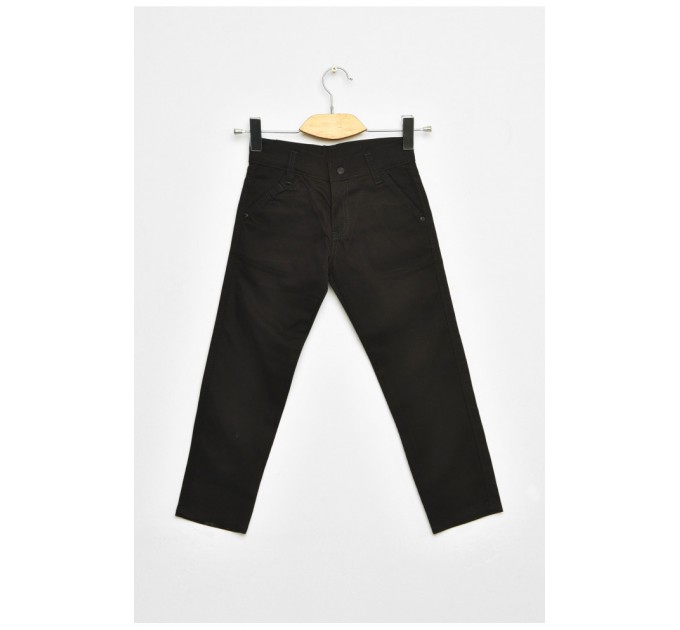 Штани дитячі для хлопчика чорного кольору 201626L