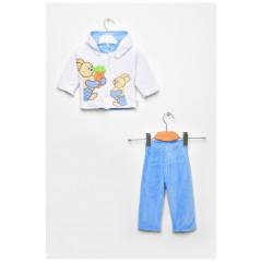 Костюм детский для мальчика белого цвета 201651L