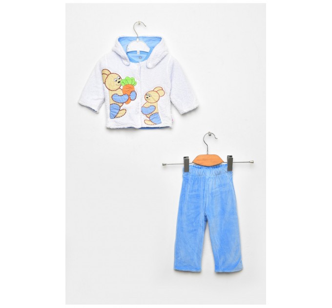 Костюм детский для мальчика белого цвета 201651L