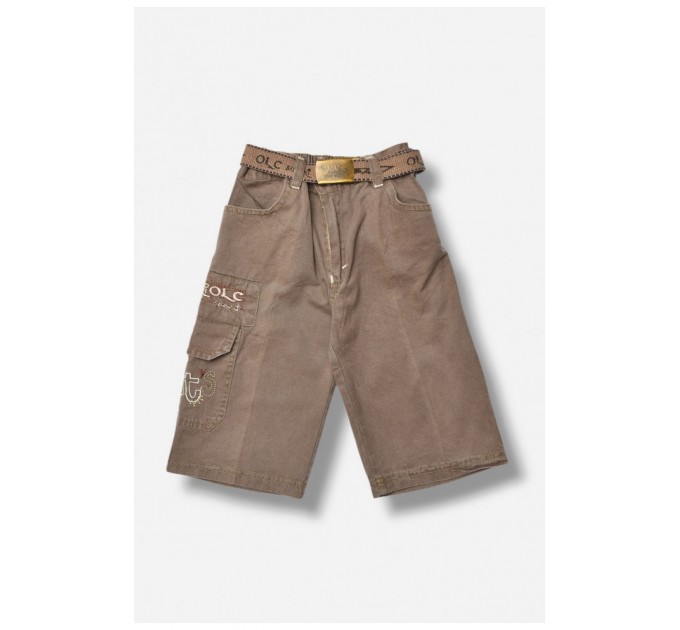 Бриджі дитячі для хлопчика кольору хакі 201693L