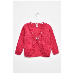 Кофта дитяча для дівчинки малинового кольору 201739L