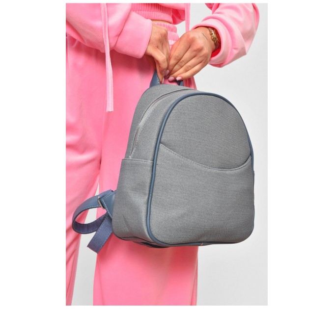 Рюкзак жіночий з екошкіри блакитного кольору 201950L