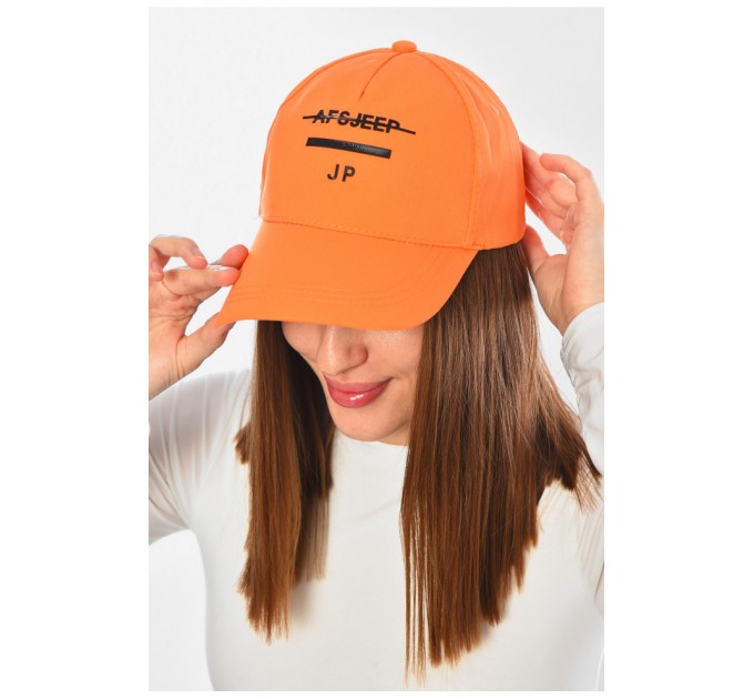 Кепка жіноча помаранчевого кольору 202032L