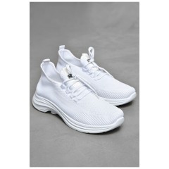 Кросівки чоловічі білого кольору на шнурівці 202147L