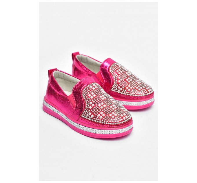 Мокасины для девочки розового цвета 202298L
