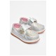 Мокасини дитячі для дівчинки сріблястого кольору 202324L