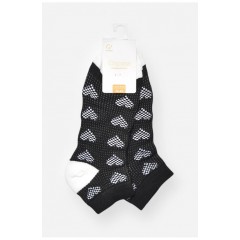 Шкарпетки жіночі спортивні демісезонні чорного кольору 202425L