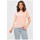 Футболка жіноча однотонна рожевого кольору 202489L