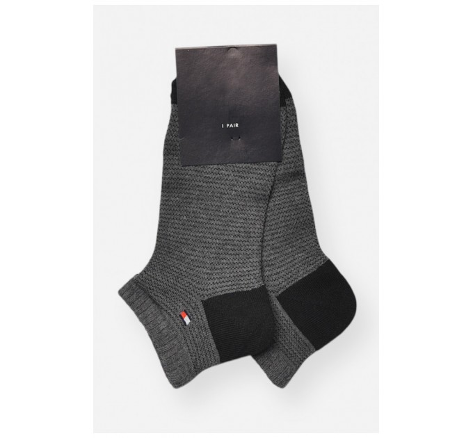 Шкарпетки жіночі спортивні демісезонні сірого кольору 202595L