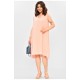Сукня жіноча однотонна персикового кольору 202598L