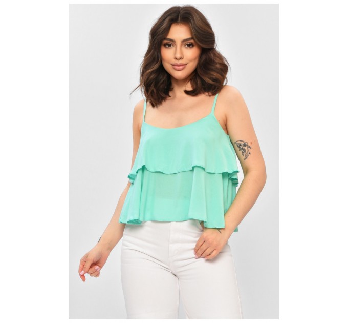 Женская майка однотонная мятного цвета 202604L
