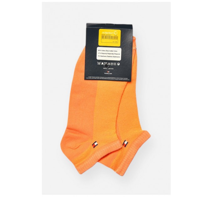 Шкарпетки жіночі спортивні демісезонні помаранчевого кольору 202661L