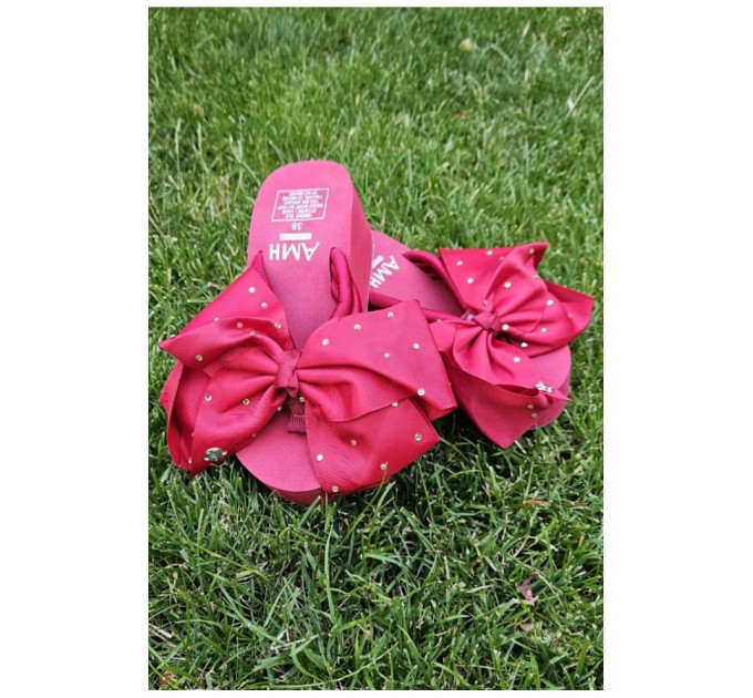 Вьетнамки женские красного цвета 202832L