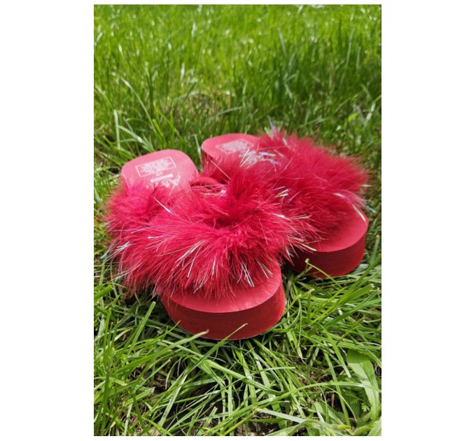 Вьетнамки женские красного цвета 202833L