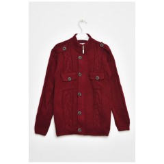 Кофта дитяча для хлопчика бордового кольору 203010L Кофта дитяча для хлопчика бордового кольору 203010L