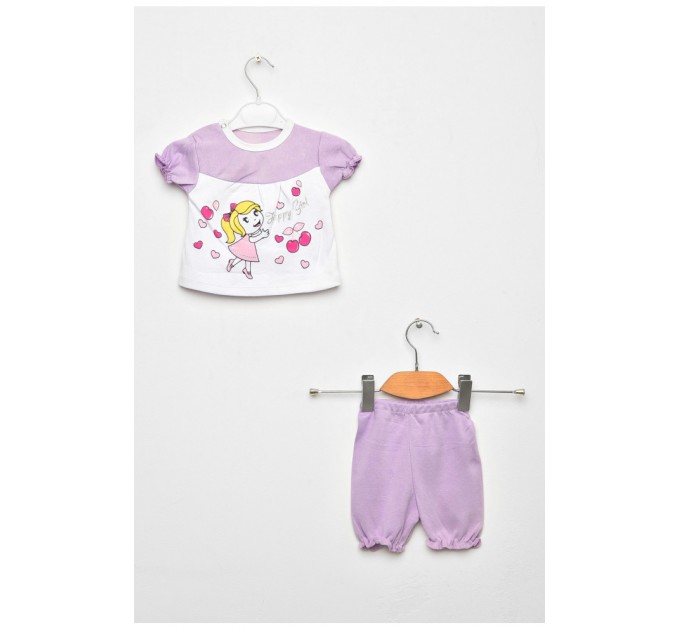 Костюм дитячий для дівчинки бузкового кольору 203061L