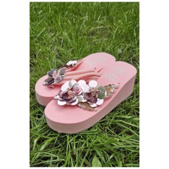 Вьетнамки женские розового цвета 203067L