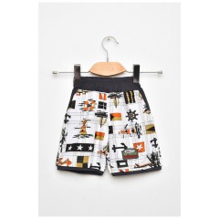 Шорти дитячі для хлопчика білого кольору 203124L
