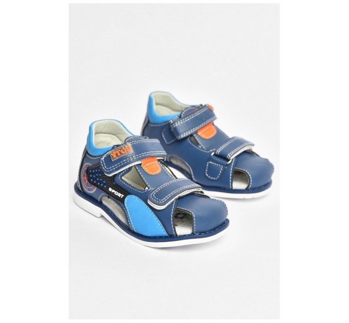 Сандалі дитячі для хлопчика синього кольору 203152L