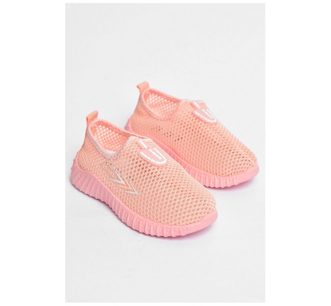 Мокасини дитячі рожевого кольору текстиль 203165L