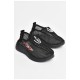 Мокасини дитячі чорного кольору текстиль 203166L