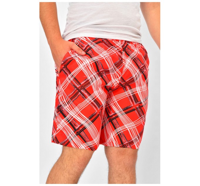 Шорти чоловічі червоного кольору 203219L