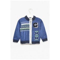Светр дитячий для хлопчика синього кольору 203392L