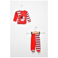Комплект детский для мальчика красного цвета с принтом 203467L