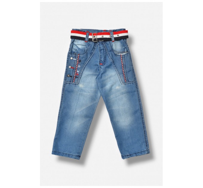 Джинси дитячі для хлопчика світло-синього кольору 203552L