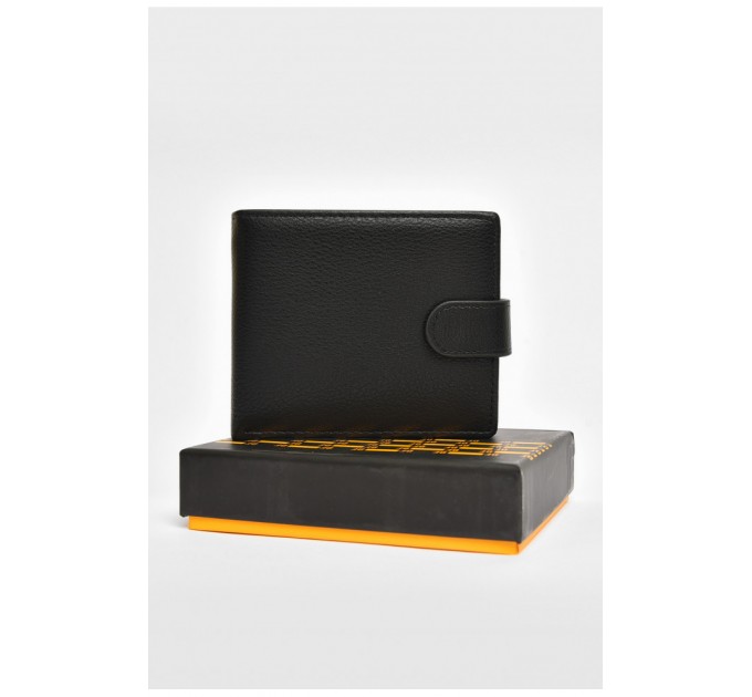 Кошелек мужской из экокожи черного цвета 203738L