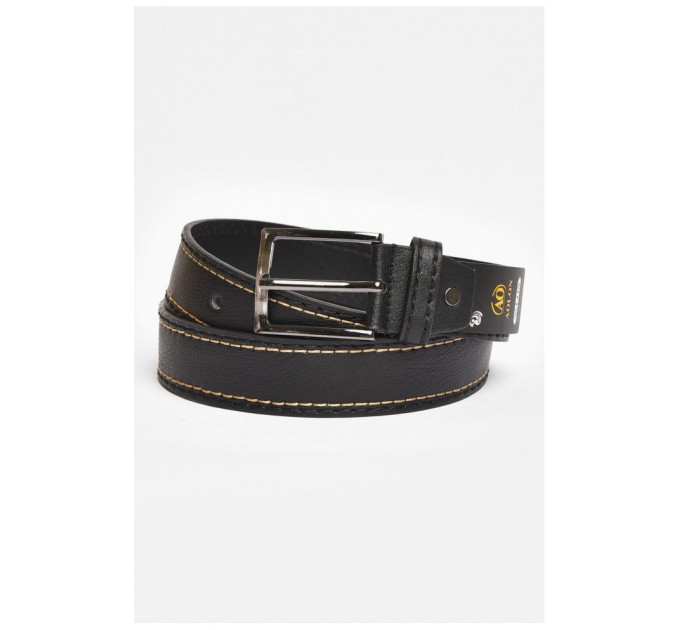 Ремень мужской черного цвета размер 116*3,5 см 203911L