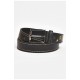 Ремень мужской черного цвета размер 116*3,5 см 203911L