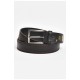 Ремінь чоловічий чорного кольору розмір 116*3,5 см 203912L