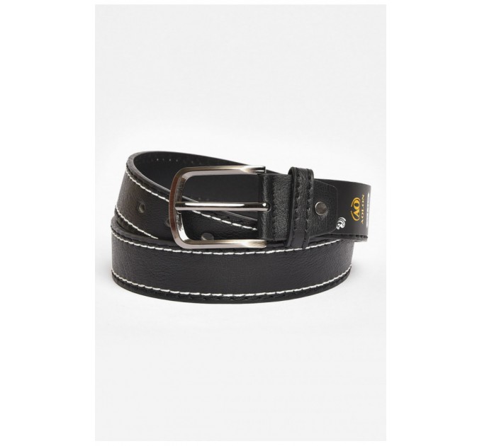 Ремень мужской черного цвета размер 116*3,5 см 203913L