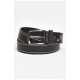 Ремень мужской черного цвета размер 116*3,5 см 203913L