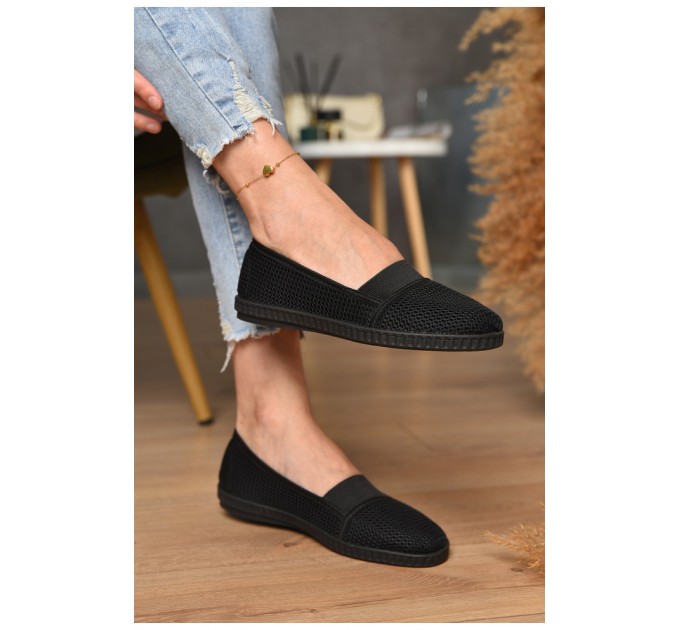 Мокасини жіночі чорного кольору 204030L