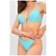 Купальник жіночий однотонний блакитного кольору 204143L
