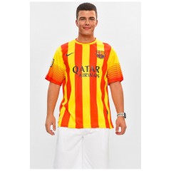 Футболка футбольна чоловіча червоного кольору з принтом 204483L Футболка футбольна чоловіча червоного кольору з принтом 204483L